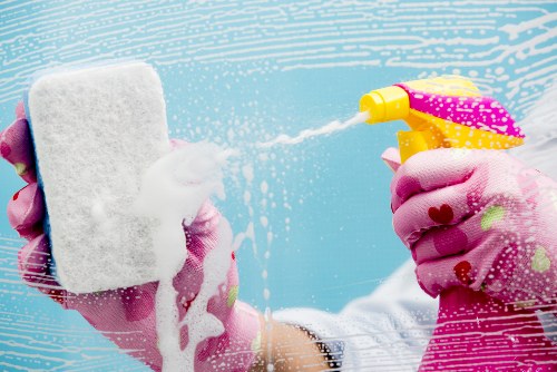 Cleaning equipment ready for a Stockwell home cleaning visit