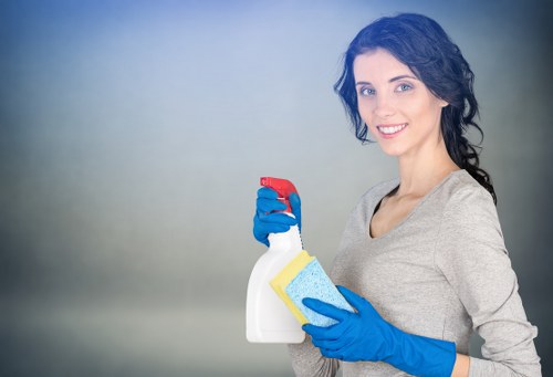 Local cleaners preparing a Stockwell apartment for new occupants